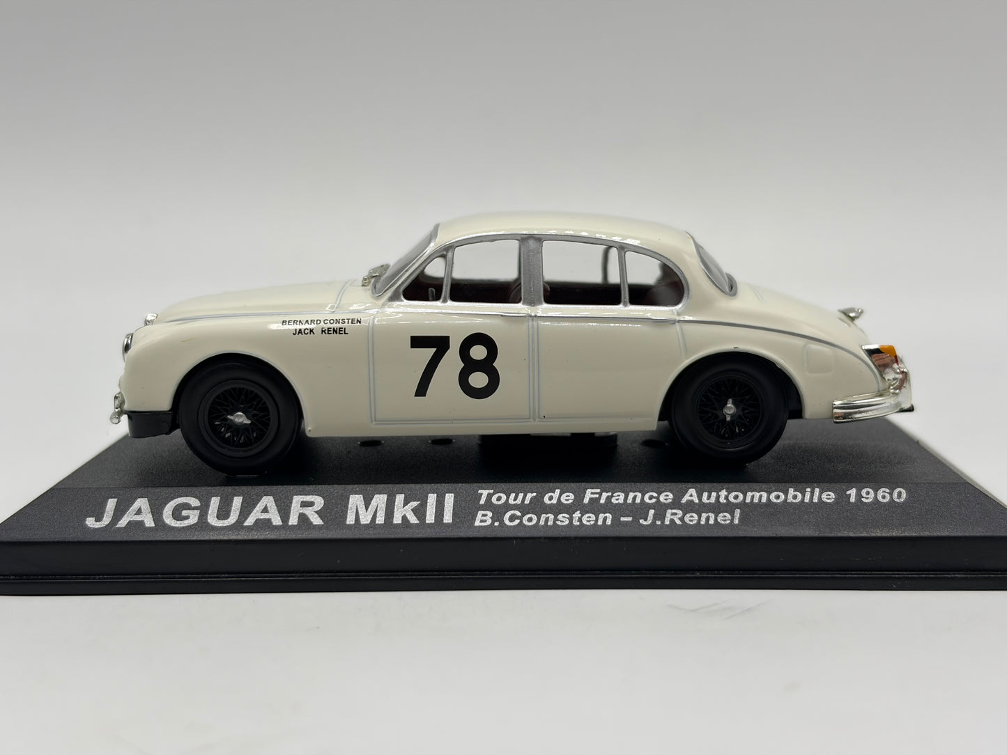 1/43 1960 Jaguar MkII - Tour de France Automobile - Consten / Renel | Model Rally Car