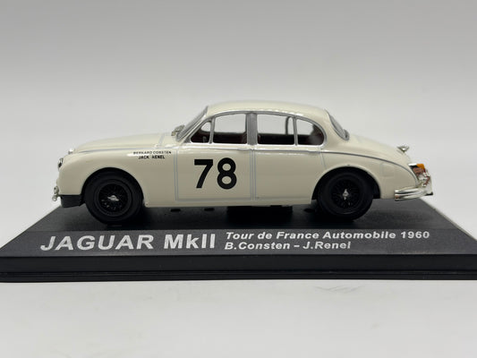 1/43 1960 Jaguar MkII - Tour de France Automobile - Consten / Renel | Model Rally Car