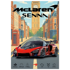 191 Mclaren Senna Poster - Abstract Collection