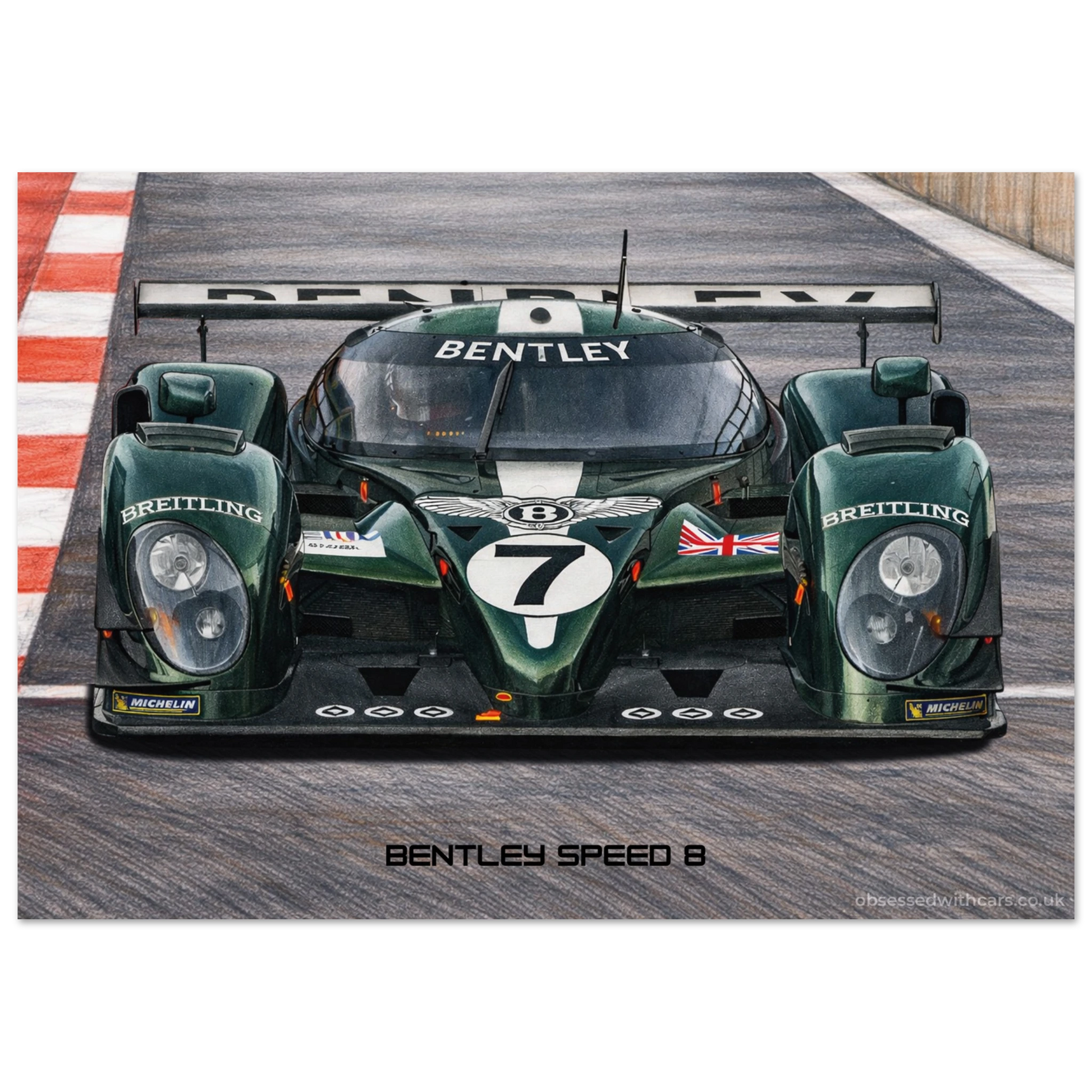 Bentley Speed 8 Poster - Le Mans Legends Collection