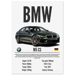 049 BMW M5 CS Poster - Precision Collection