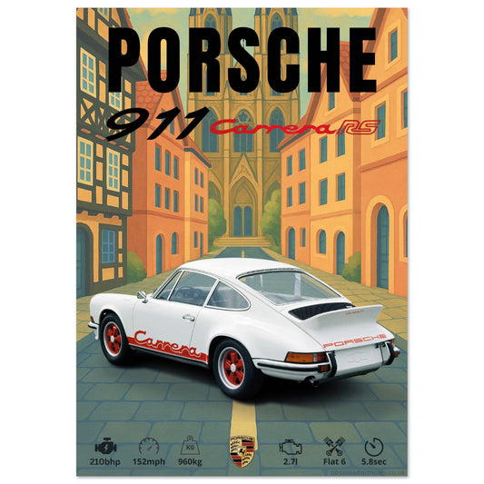 Porsche 911 Carrera Poster - Abstract Collection