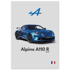 164 Alpine A110 R Poster - Minimalist Collection
