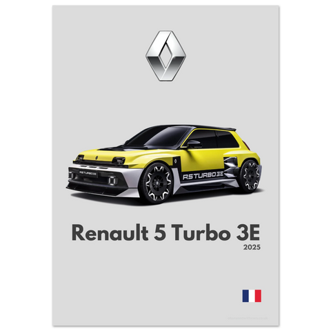 361 Renault 5 Turbo 3E Poster - Minimalist Collection