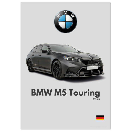 BMW M5 Touring Poster - Minimalist Collection