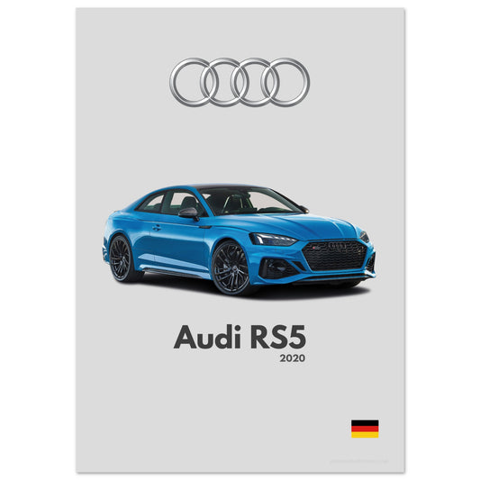 Audi RS5 Poster - Minimalist Collection