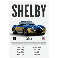 380 Shelby Cobra Poster - Precision Collection