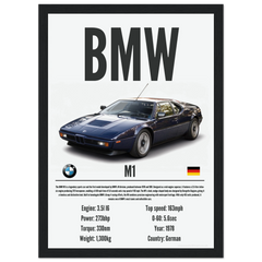 320 BMW M1 Poster - Precision Collection