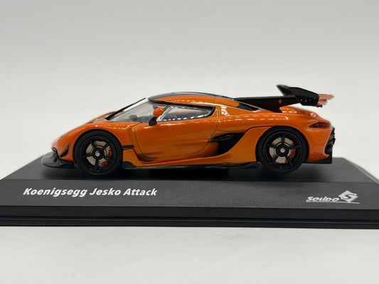 1/43 2022 Koenigsegg Jesko Attack - Orange - Solido | Model Car