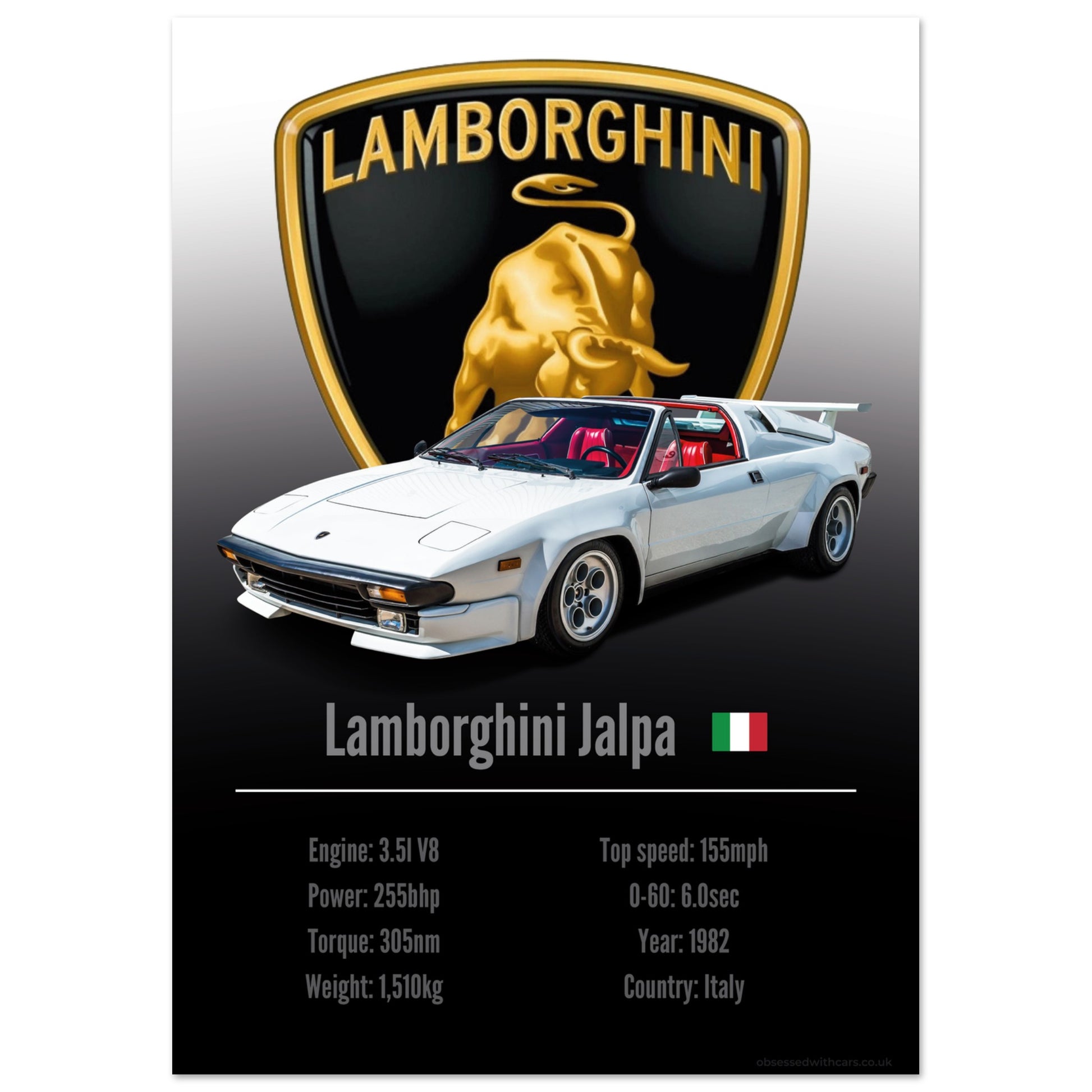 Lamborghini Jalpa Poster - Accent Collection