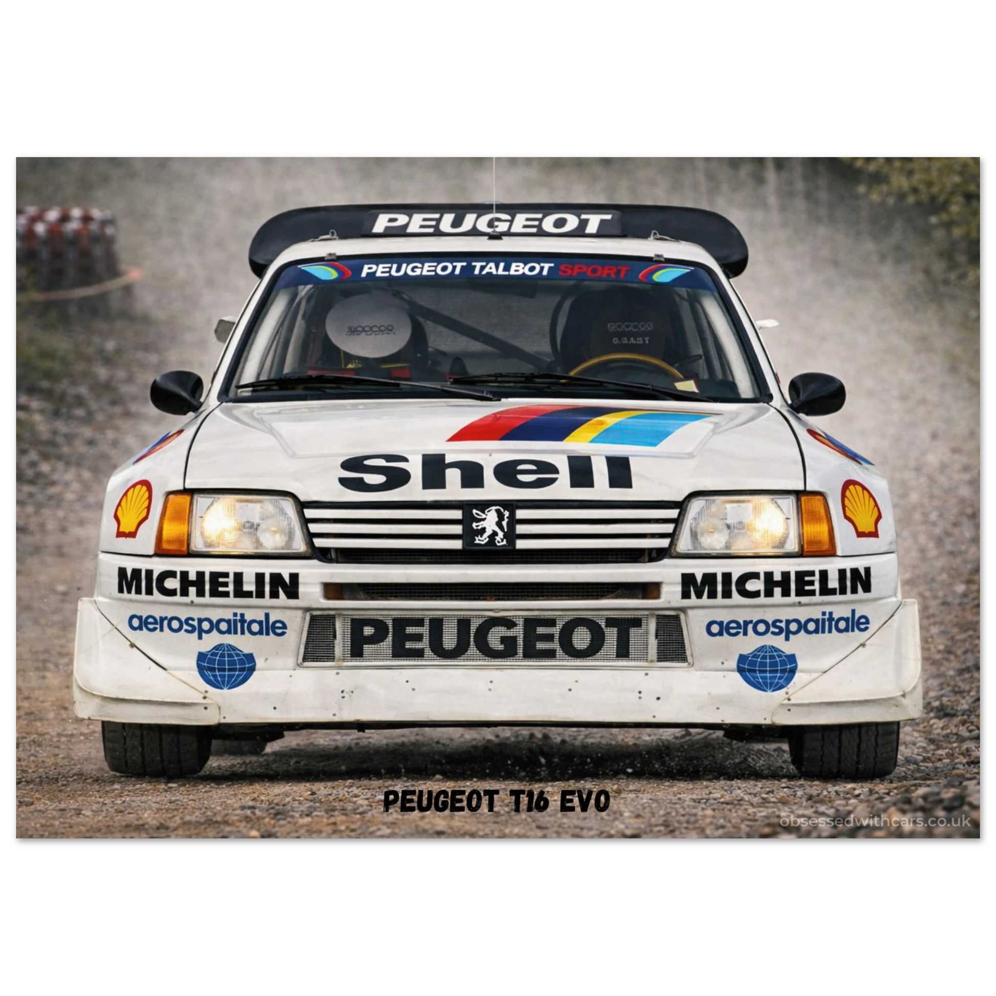 Peugeot T16 Evo Poster - Rally Legends Collection