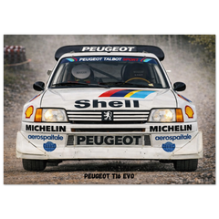 Peugeot T16 Evo Poster - Rally Legends Collection