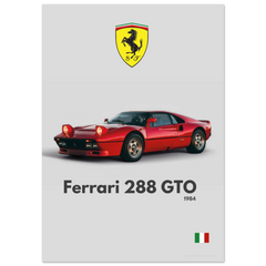 250 Ferrari 288 GTO Poster - Minimalist Collection