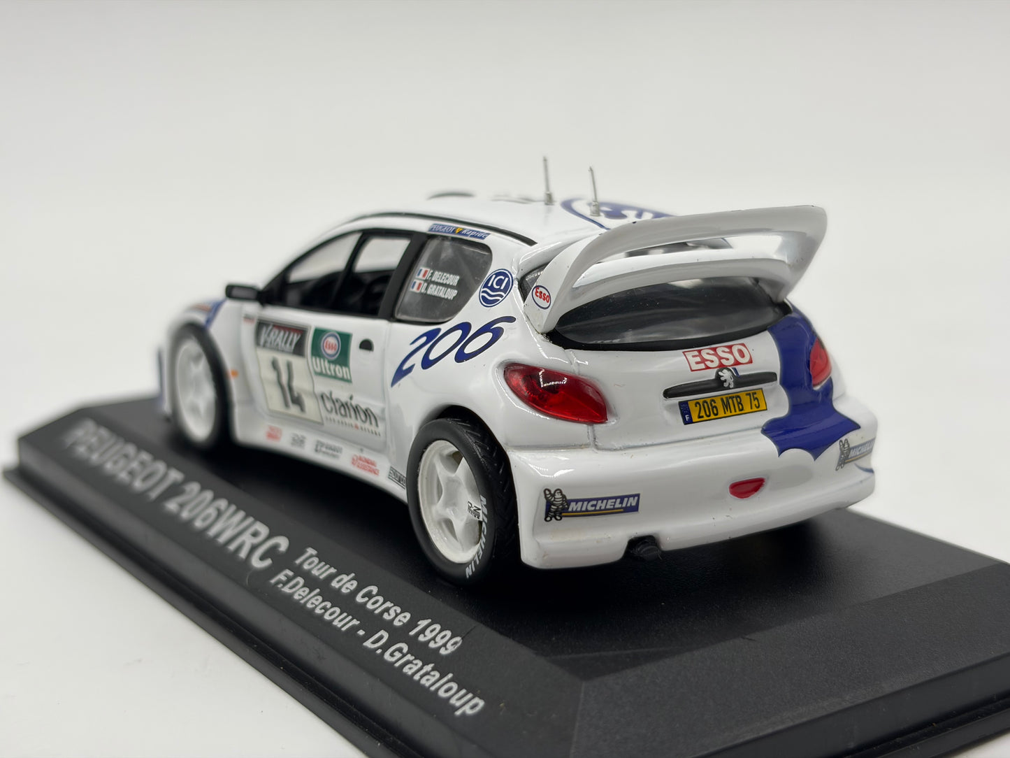 1/43 1999 Peugeot 206 WRC - Tour de Corse - Delecour / Grataloup | Model Rally Car