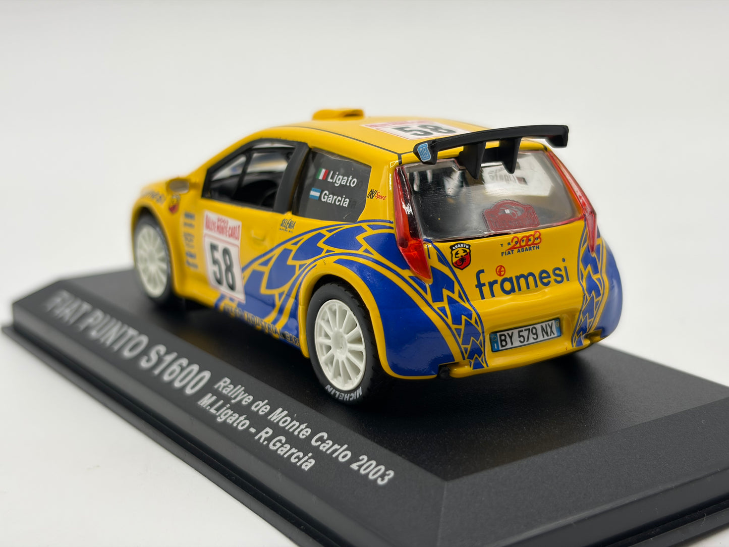 1/43 2003 Fiat Punto S1600 - Monte Carlo Rally - Ligato / Garcia | Model Rally Car