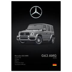 457 Mercedes G63 AMG Poster - Monochrome Collection