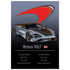 091 Mclaren 765LT Poster - Accent Collection