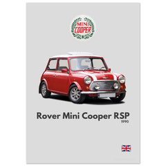 097 Rover Mini Cooper RSP Poster - Minimalist Collection