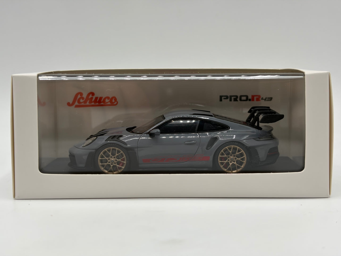 1/43 2022 Porsche 911 GT3 RS (992) - Arctic Grey - Schuco | Model Car
