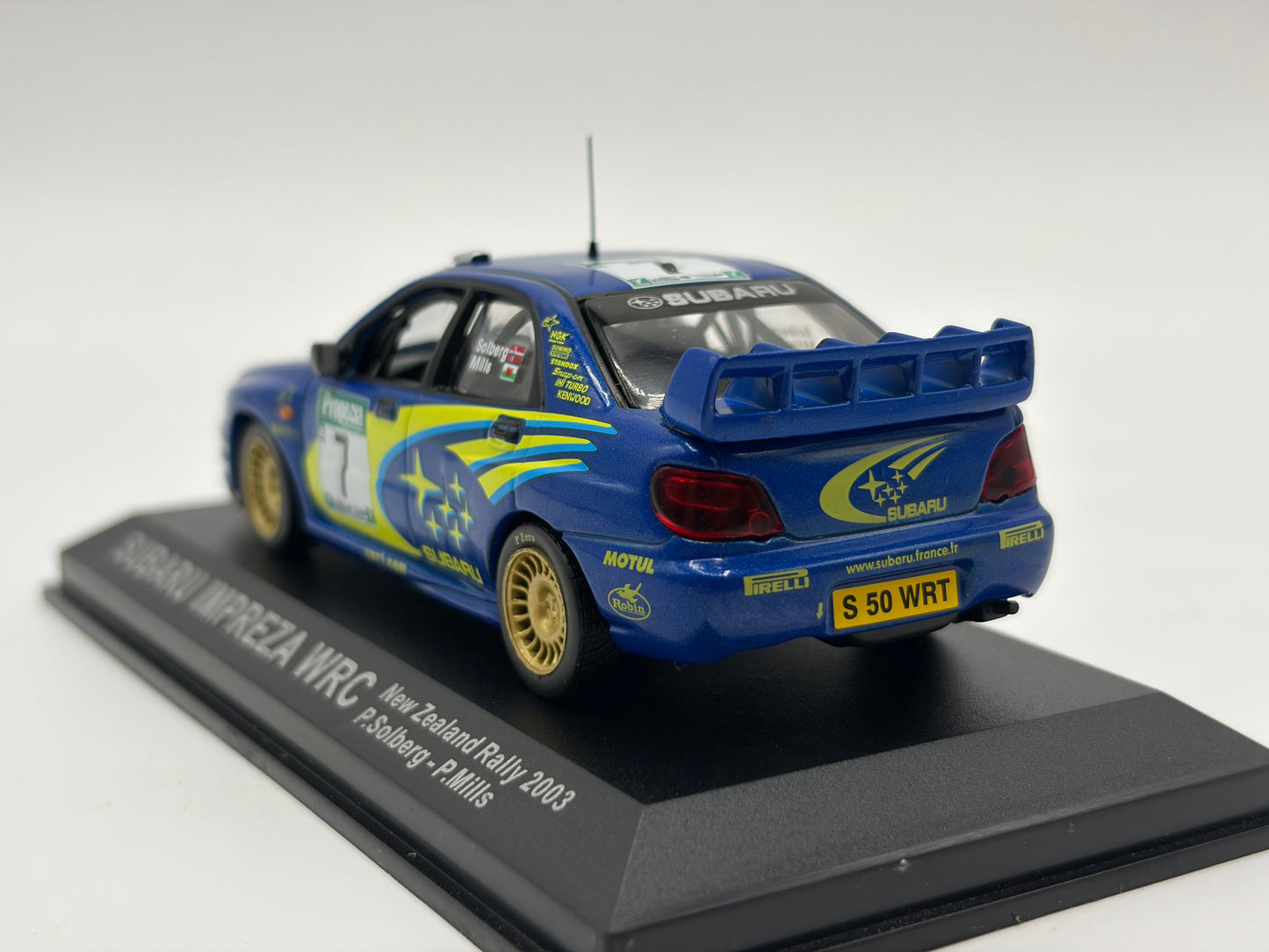 1/43 2003 Subaru Impreza WRC - New Zealand Rally - Solberg / Mills | Model Rally Car