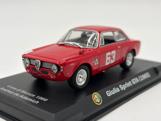 1/43 1965 Alfa Romeo Giulia Sprint GTA - Andrea de Adamich - ETCC | Model Car