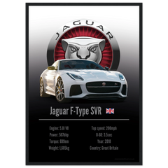 181 Jaguar F-Type SVR Poster - Accent Collection