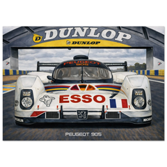 Peugeot 905 Poster - Le Mans Legends Collection