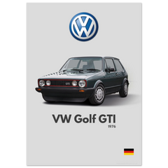 160 Volkswagen Golf GTI Poster - Minimalist Collection