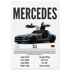 420 Mercedes SLS Poster - Precision Collection
