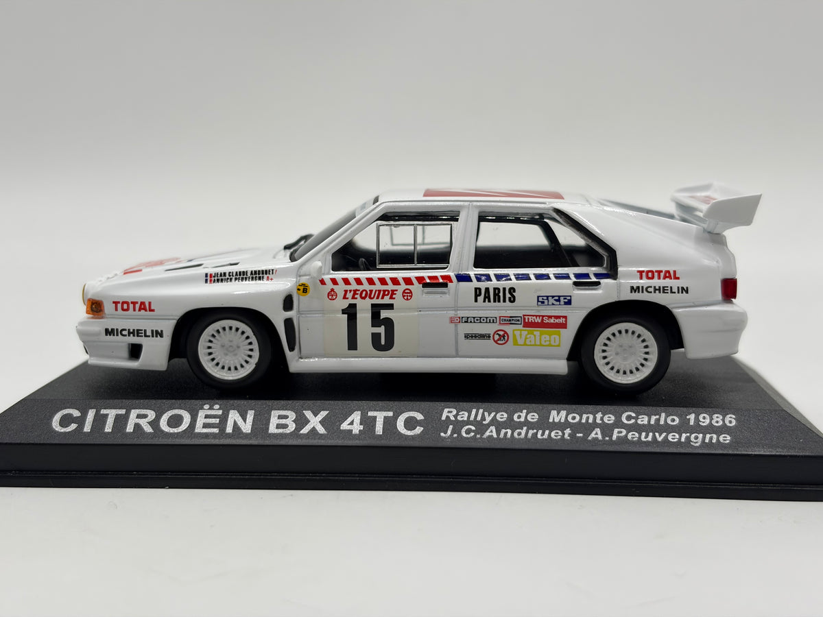 1/43 1986 Citroen BX 4TC - Monte Carlo Rally - Andruet / Peuvergne | Model Rally Car