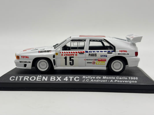 1/43 1986 Citroen BX 4TC - Monte Carlo Rally - Andruet / Peuvergne | Model Rally Car