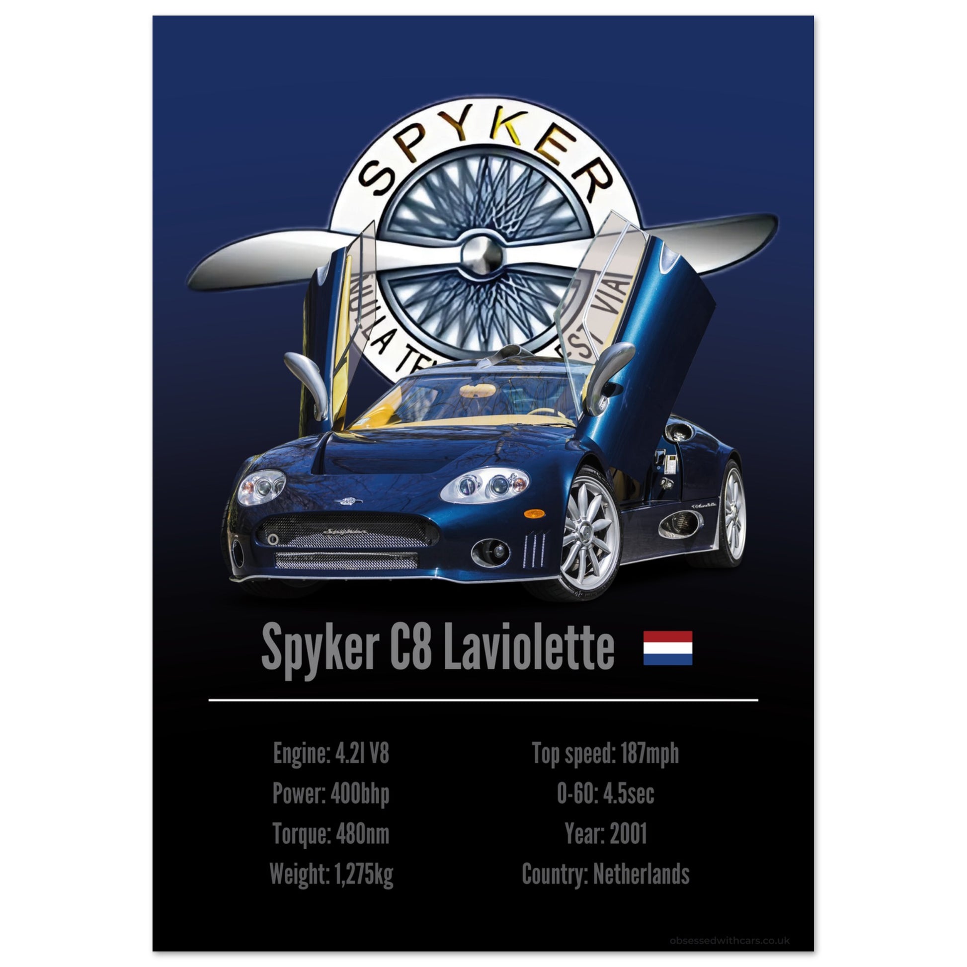 Spyker C8 Laviolette Poster - Accent Collection