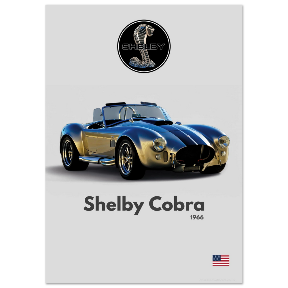 380 Shelby Cobra Poster - Minimalist Collection