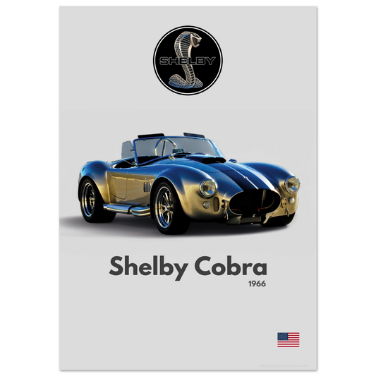 Shelby Cobra Poster - Minimalist Collection