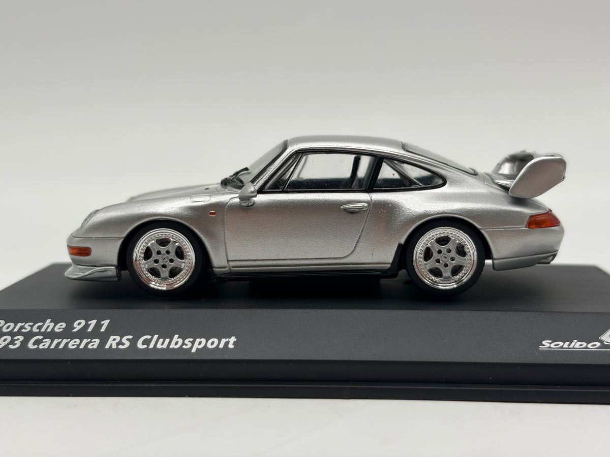1/43 1993 Porsche 911 (993) Carrera RS Clubsport - Silver - Solido | Model Car