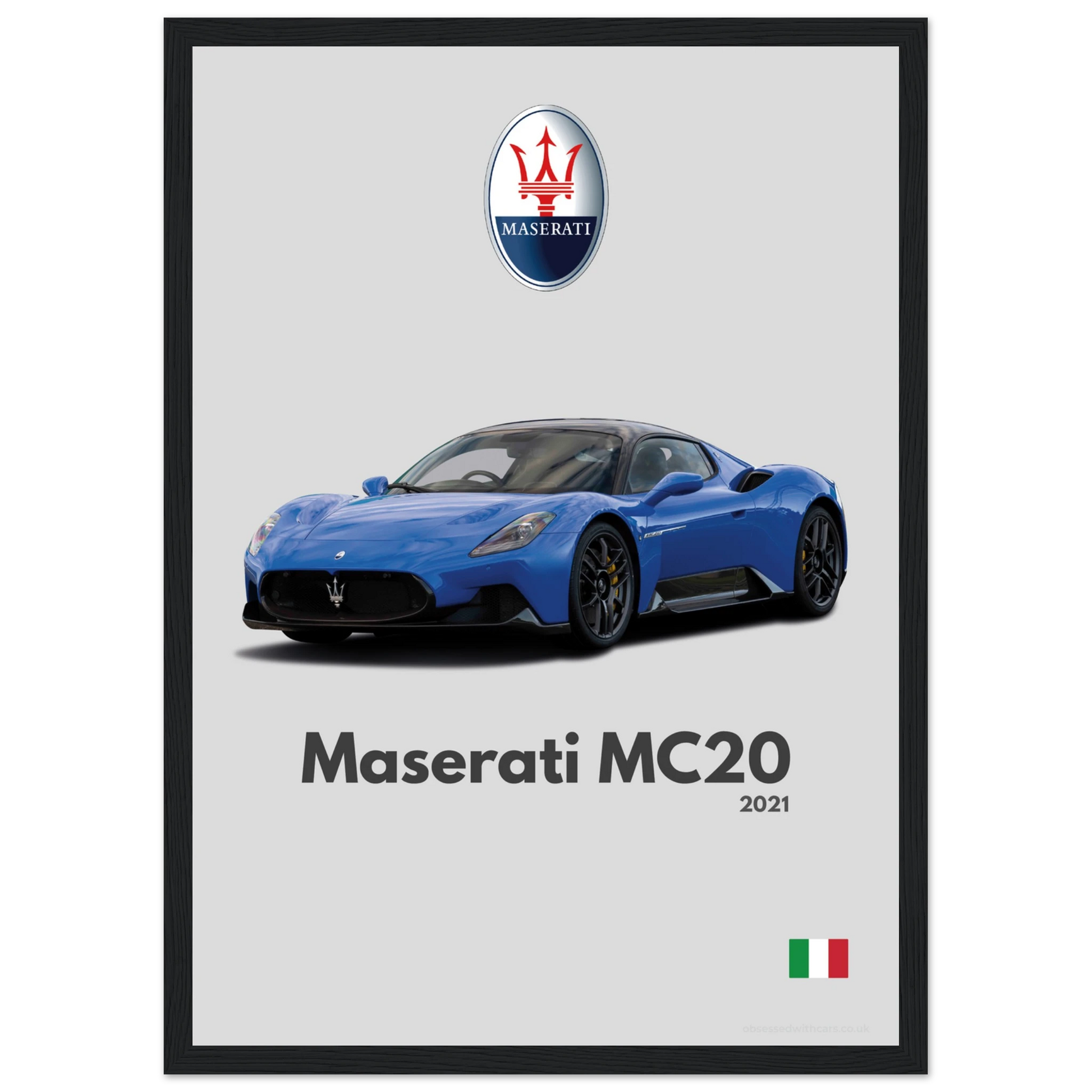 Maserati MC20 Poster - Minimalist Collection