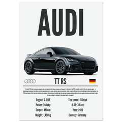 126 Audi TT RS Poster - Precision Collection