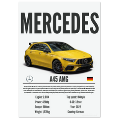261 Mercedes A45 AMG Poster - Precision Collection