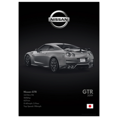 382 Nissan GTR Poster - Monochrome Collection
