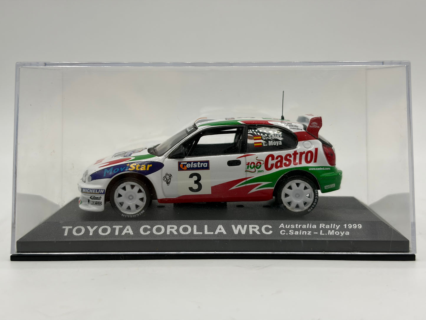 1/43 1999 Toyota Corolla WRC - Australia Rally - Sainz / Moya | Model Rally Car