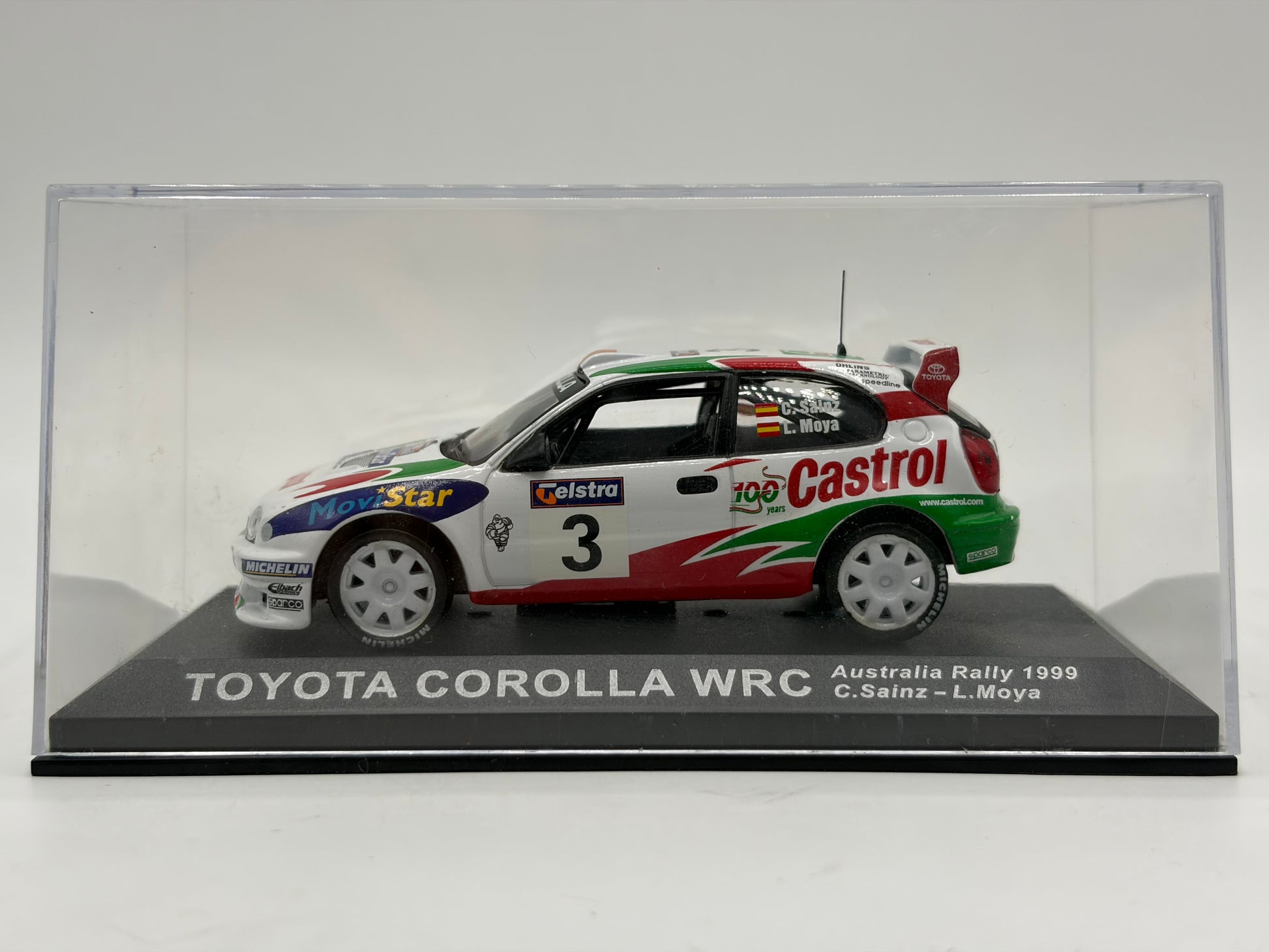 1/43 1999 Toyota Corolla WRC - Australia Rally - Sainz / Moya | Model Rally Car