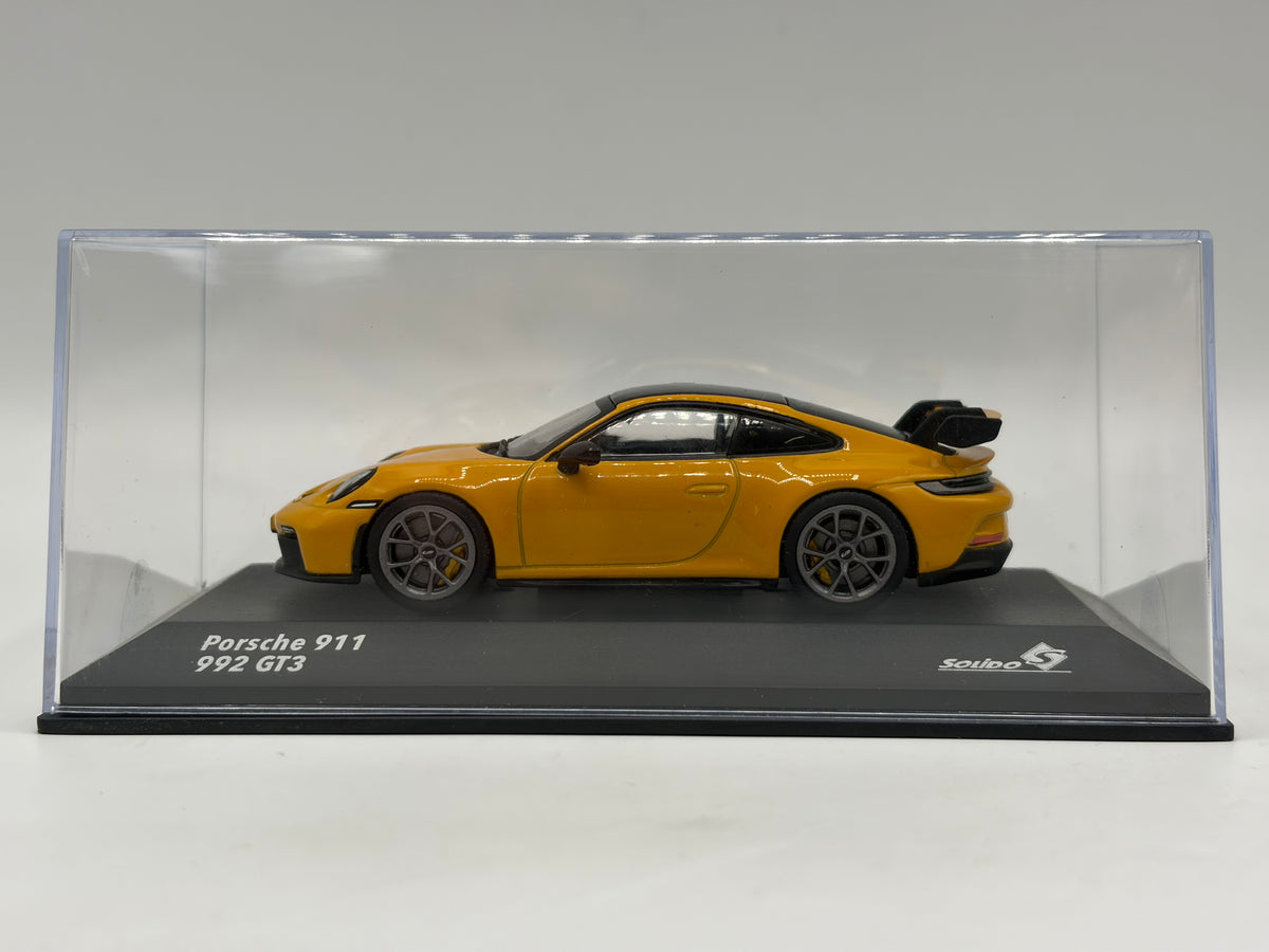1/43 2023 Porsche 911 (992) GT3 - Yellow - Solido | Model Car