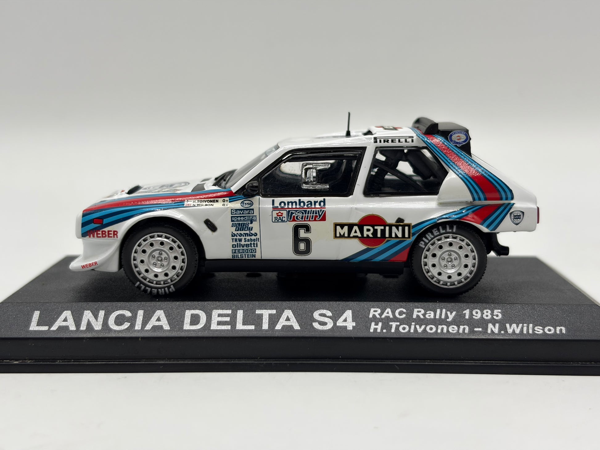 1/43 1985 Lancia Delta S4 - RAC Rally - Toivonen / Wilson | Model Rally Car