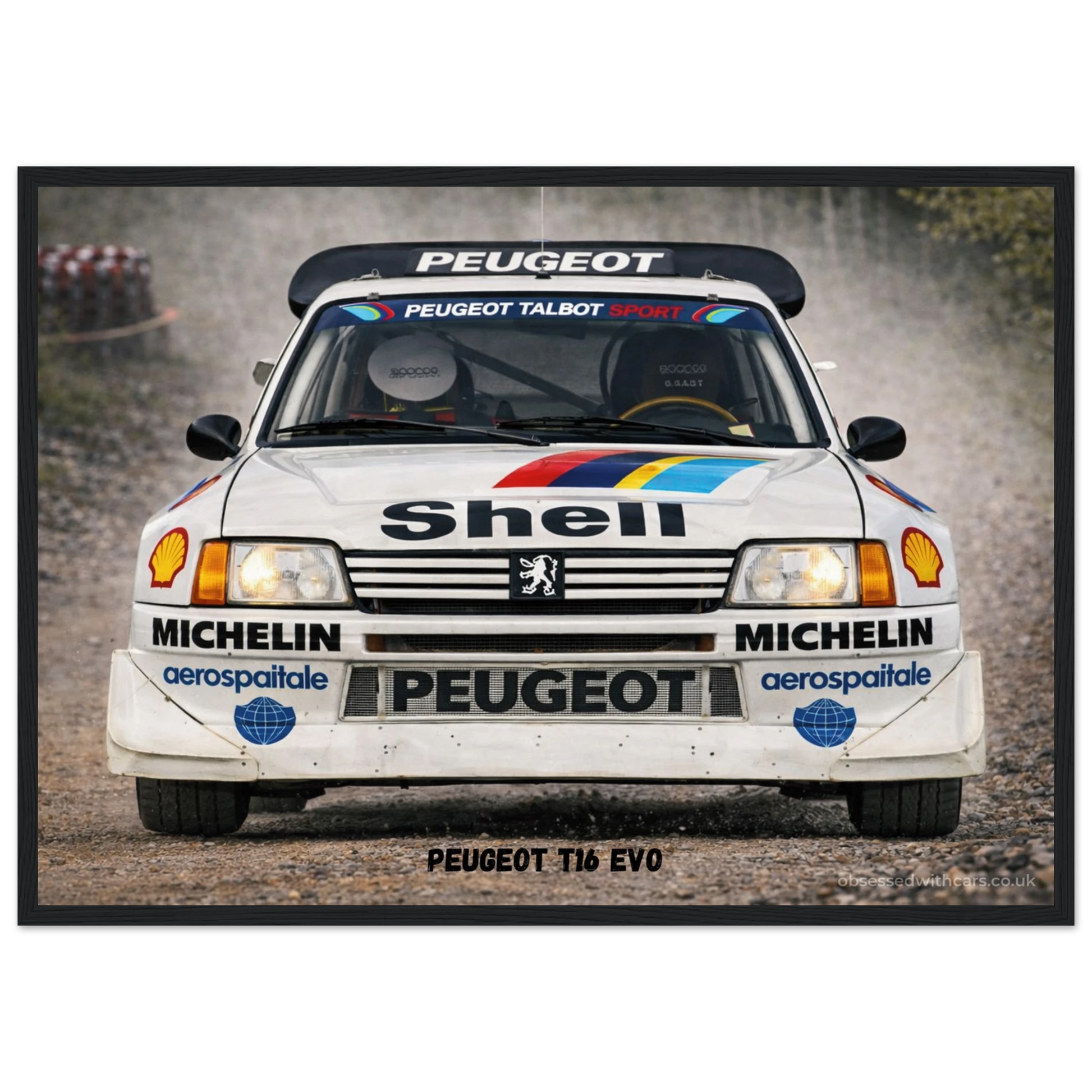 Peugeot T16 Evo Poster - Rally Legends Collection