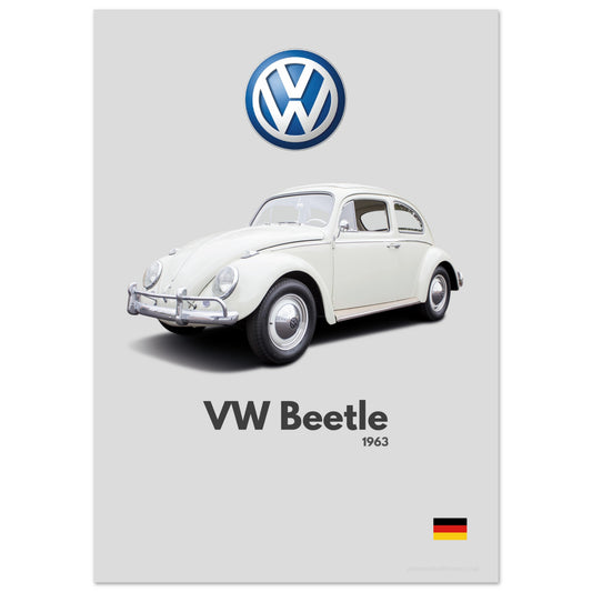 Volkswagen Beetle Poster - Minimalist Collection