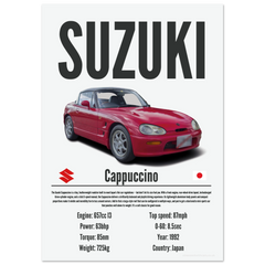 332 Suzuki Cappuccino Poster - Precision Collection