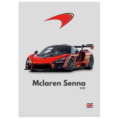 191 Mclaren Senna Poster - Minimalist Collection