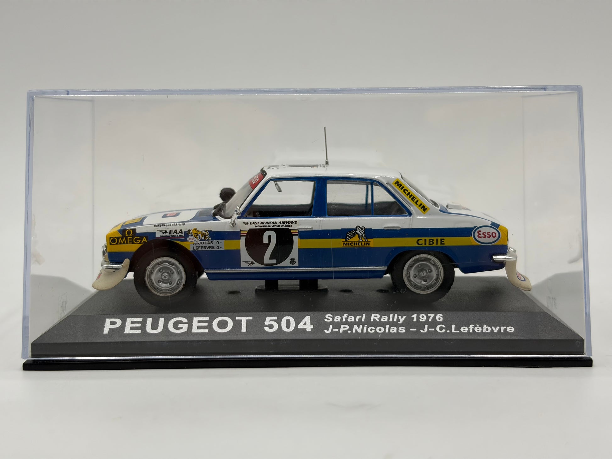 1/43 1976 Peugeot 504 - Safari Rally - Nicolas / Lefebvre | Model Rally Car