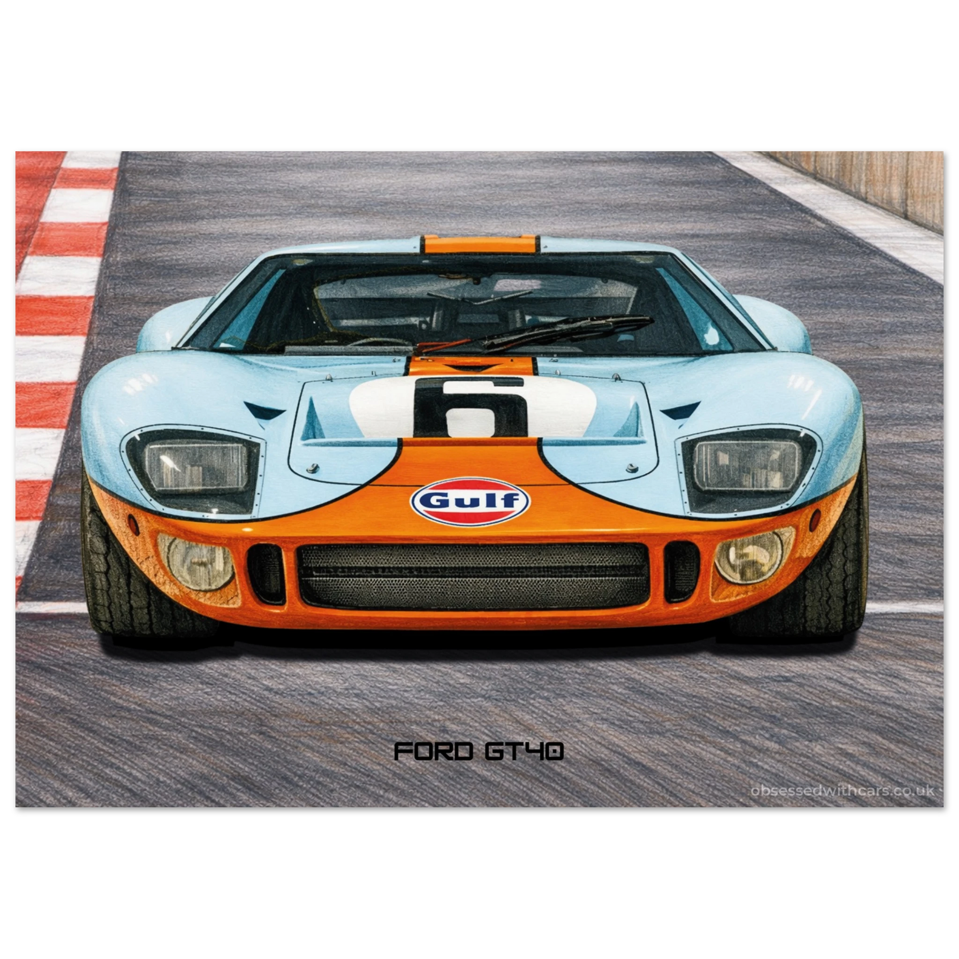 Ford GT40 Poster - Le Mans Legends Collection