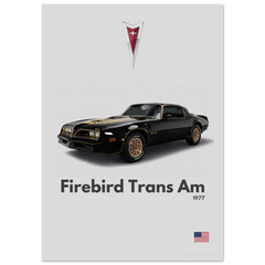 290 Pontiac Firebird Trans Am Poster - Minimalist Collection
